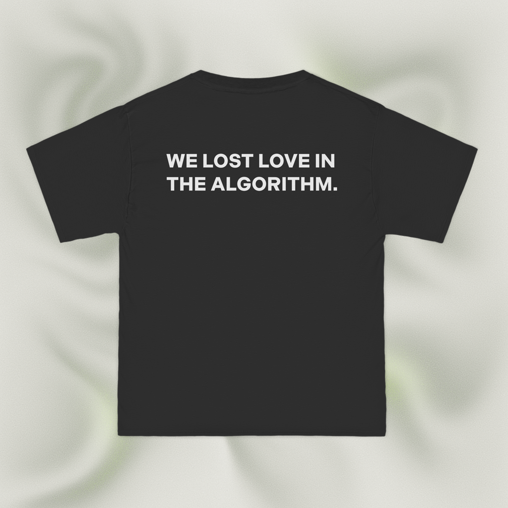 "WE LOST LOVE IN THE ALGORITHM."