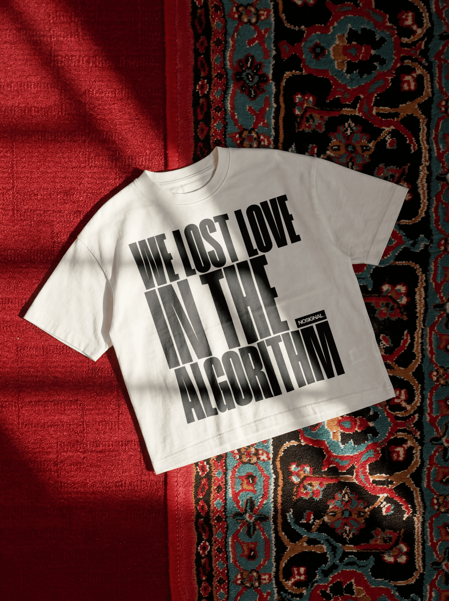 WE LOST LOVE IN THE ALGORITHM.