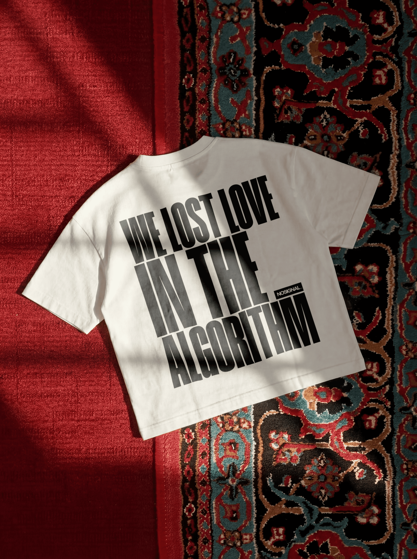 WE LOST LOVE IN THE ALGORITHM.