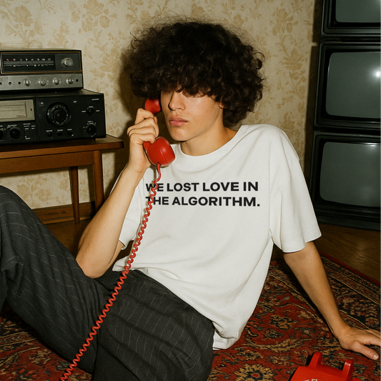 "WE LOST LOVE IN THE ALGORITHM."