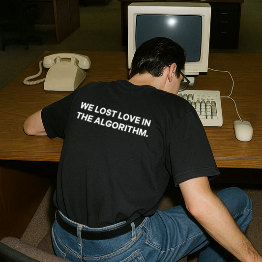 "WE LOST LOVE IN THE ALGORITHM."
